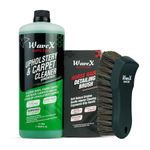 Wavex Upholstery Cleaner 1L with Horse Hair Brush | Carpet, Sofa, Car Interior, Roof Liner & Fabric Cleaner Combo
