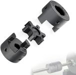 L-Jaw Coupling & Buna-N NBR Rubber Spider Set 1/2" to 7/8" L075 Flexible 3-Piece for Machine Tools/Steppers/Servo Systems/Motors/Guide Rails/Screw Rods and Spindle Transmissions Automation Equipment