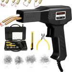 Serplex® 50W Plastic Welder, Welding Machine Hot Stapler Kit, Plastic Welder Gun Kit, Car Bumper Repair Kit, Plastic Repair Kit with Staples, Portable Toolbox, for Bumper/Kayak/Plastic Product Repairs