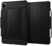 SPIGEN Rugged Armor Pro Case Designed for Apple iPad Pro 12.9 2022/2021 [M2/M1/6th/5th Gen] Cover with Pencil Holder - Black