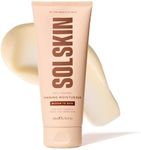 SOLSKIN Gradual Medium-Dark Tanning Moisturiser with Aloe, Hyaluronic Acid & Vitamin E, Hydrating Daily Body Lotion for Sensitive Skin, Buildable, Gradual Tan, Streak-Free, Vegan & Non-Greasy, 200 ml