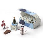 PLAYin CHOC ToyChoc Box | Christmas Chocolate Gift | Organic Chocolate Box for Kids With Surprise 3D Puzzle Toy | Award Winning Vegan UK Chocolatier - Christmas Collection