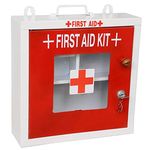 LEPOSE Wall mountable Metal First Aid Box/Emergency Medical kit/First Aid Box for School, office/Home,Multi Partation (Pack of 2)