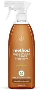 Method Daily Wood Cleaner, Almond, Plant-Based Formula That Cleans Shelves, Tables and Other Wooden Surfaces While Removing Dust & Grime, 28 oz Spray Bottles, (Pack of 1)