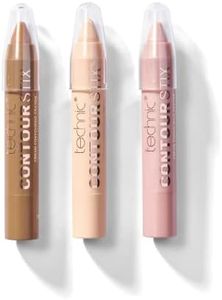 Technic Contour Stix Set matite per contouring - Confezione 3 matite trucco cremose contorno, correttore e illuminante - Facili da usare e ultra morbide, formula delicata per contornare