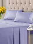 Twin XL 4 Piece Sheet Set - Breathable & Cooling Sheets - Hotel Luxury Bed Sheets - 1 Flat Sheet, 1 Fitted Sheet & 2 Pillowcases - Easy Fit, Soft & Wrinkle Free - Twin XL Lavender Pink Sheets