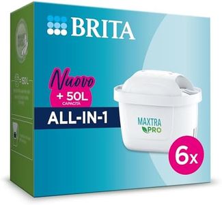 BRITA Filtre à eau robinet MAXTRA PRO All-in-1 lot de 6 filtres - Réduit le chlore, le calcaire et le PFAS, compatible avec le verrou d'eau filtrant BRITA