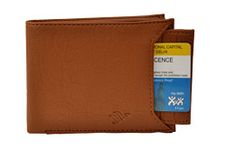 MorningVale Tan Leather Unisex Wallet (Gannet-W3)