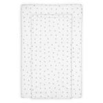 Baby Changing Mat, Grey Stars Deluxe Waterproof with Raised Padded Edges, Uniquely Designed, Easy Wipe Clean a Perfect, Practical Addition to Your Nursery 75cm x 47.5cm x 5cm