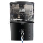 BLACK+DECKER Zenith RO Water Purifier | ISI Marked | Multiple Purification Process | RO+UV+UF+Cu+Alkaline | Mineral Controller | Black | From the House of KENT RO | Free Installation