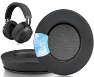 SOULWIT Cooling-Gel Ear Pads Cushions Replacement, for Razer Kraken 2019/Tournament Edition/Ultimate/Kitty, Earpads for Nari/Essential/Ultimate, Kraken X/V3 X Headset-Matte Black