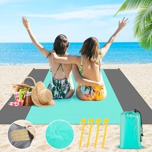 SVIPDDD Esterilla Playa 210 x 200 cm, Estera de Playa Plegable, Toalla Playa grande, Picnic Blanket,Manta Picnic Impermeable, Alfombra Exterior Estera de Playa para Picnic, Playa, Camping