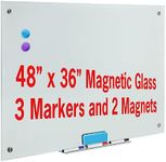 KUNOVA Magnetic Glass Whiteboard Wh