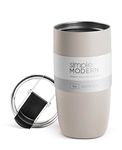 Simple Modern Travel Coffee Mug Tumbler with Flip Lid | Insulated Stainless Steel Iced Coffee Cup | Gifts for Women & Men | Voyager Collection | 16oz | Almond Birch