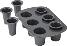 Wilton Cookie Shot Glass, 6-Cavity - Bake Perfect Sweet Shooters with This 6-Cup Cookie Shot Glass Pan, Non-Stick Round Pan Made of Steel