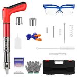 SEPSCO Cordless Nail Gun Manual Kit, All Steel 5 Speed Adjustable Removable Strong Durable Safe Mini Air Nailer with Tool for Concrete Wall Anchor Line Framing Ceiling Fixture Install Wire Hider