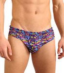 Kiniki Men's Tan Through Swim Brief Swimwear - Aloha