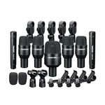 TAKSTAR Drum Microphone Kit, 7-Piece Instrument Mic for Performing & Recording - Professional Condenser Mic for Kick, Snare, Rack & Floor Toms, Congas