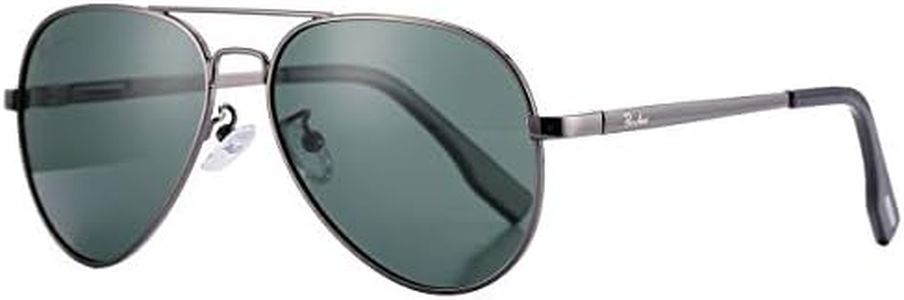 Pro Acme Small Sunglasses Small Face Polarized Pilot Sunglasses for Men and Women (Gunmetal Frame | G15 Lens)