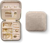 Plush Velvet Travel Jewelry Box Org