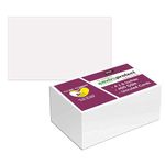 PG Creations Unruled Index Flash Cards, Blank Plain, 4x6 Inch, Large Size, 400 Gsm Ivory Cardstock, White, Pack of 200 Sheets