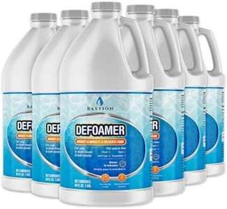 Hot Tub Defoamer - Pool, Fountain, & Spa - Antifoam Concentrate - Silicone Emulsion - Quickly Removes & Prevents Foam in Water - Eco Friendly & Safe Formula - Case of 6 X 1/2 Gallon (384oz)