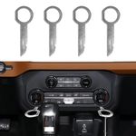 Tecledsn 4PCS Radio Removal Tool, Car Stereo Removal Tool, DIN Release Keys with Easy Grip Handles, Car Accessories CD DVD Host Key Disassembly Tool Compatible with Mercedes Benz Ford