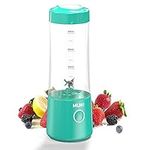 Mulli Portable Blender,Usb Rechargeable Personal Mixer for Smoothie and Shakes, Mini Blender with Six Blades for Baby Food,Travel,Gym(Blue)