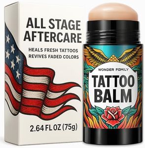 Tattoo Balm Stick – Maximum Strenght Tattoo Aftercare Healing Ointment – Travel Size Deluxe Tattoo Butter Moisturizer & Tattoo Numbing Cream, Lotion, Glide Alternative, Tattoo Care Supplies