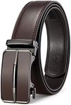 BOSTANTEN Ratchet Mens Belt Leather Dress and Casual with Adjustable Buckle, Trim to Fit