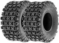 22x10-10 6PR TL UTV ATV Tire - All Terrain 22x10x10 Tires, Rim 10x8, OD 22in, SW 10in, Max Load 355lbs each Tire, LCI/SI 44F