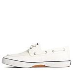 Sperry Men's Halyard 2-Eye Boat Shoe, White, 8.5 M US