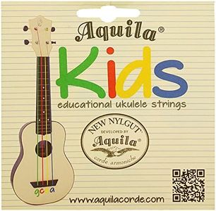 Aquila® KIDS - Cuerdas para ukelele (para aprendizaje temprano, apto para ukelele tenor, soprano y concierto, material Super NylGut