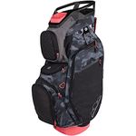 Sun Mountain Women's 2023 Diva 14-Way Divided Golf Cart Bag, Cadet/Cloud/Black/Coral