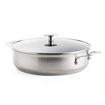 KitchenAid Stainless Steel PFAS-Free Ceramic Non-Stick 28 cm/4.3 Litre Sauté Pan, Induction, Oven Safe, Silver