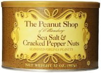 The Peanut Shop of Williamsburg Seasoned Virginia Peanuts, Sea Salt & Cracked Pepper, 32 Ounce by The Peanut Shop of Williamsburg