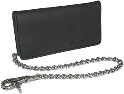 Dickies Men's Leather Bifold Wallet, Black Trucker, One Size