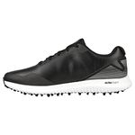 Skechers Men's Max 2 Arch Fit Waterproof Spikeless Golf Shoe Sneaker, Black/White, 11 Wide