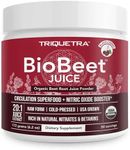 BioBeet® Beet Juice (Black Cherry Flavor) Max Strength 20x High Concentration than Beet Root Powder – Organic, Cold-Pressed, USA Grown, Raw Form – Nitric Oxide, Circulation Support (50 Servings)