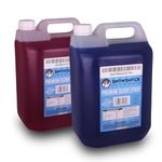 SnowShock 2 x 5ltr Slush Syrup - Concentrate Dilute for Ice/Slushy Machine | Flavoured Slushie Maker (Strawberry & Blue Raspberry)