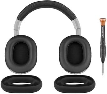 SOULWIT Almohadillas + Funda de Diadema + Cubierta Protectora de Silicona, Kit de Repuesto para Audio Technica ATH M40, M40X Auriculares, Diadema Repuesto y Reparación Piezas de Almohadillas