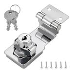 Bedroom Door Lock, Lock for Door, Easy to Use, Providing Security, with Key, for Drawers, Cupboards, Closets, Doors, Sheds