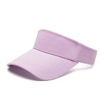 Hileyu Sun Visor Hat Adjustable Baseball Cap Long Peak Thicker Sweatband Sun Visors for Women Men Golf Fishing Tennis Running Cycling Outdoor Sports (Purple)