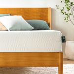 Zinus Mattress Conventional Bed Mat, Polyurethane Plastic, White, 135 x 190 cm