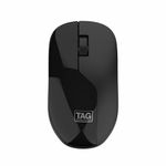 TAG WM600 Wireless Mouse | 1200 DPI Optical Sensor | 2.4 GHz USB Nano Receiver Connectivity | 10m Range | Ergonomic Design | Plug and Play Usage | Compatible with PC, Laptop, Mac (Black)