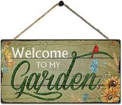 Rustic Garden Signs Vintage Welcome