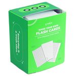 Turron Bulk Box - 300 Index Flash Cards - One side ruled, 3 x 5 Inch, 220 GSM - Work from Home notes, Exam & Interview Preparation, Kids learning, Quick notes