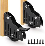 YOUEON 2 Pack Sliding Library Ladder Floor Roller with Brake, Movable Floor Wheels with Brakes & Screws, Rolling Ladder Casters, Ladder Accessories for Home Indoor Stepladder, Black