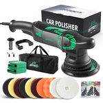 BATOCA Dual Action Polisher, 6 Inches and 700w Random Orbital Car Buffer Polisher, 6 Variable Speed DA Polisher with Foam/Wool Pads, Polish Bonnet, Microfiber Towels for Waxing,Buffing,Polishing