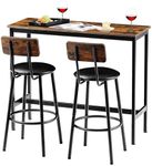 Tatub Bar Table and 2 Chairs Set, I